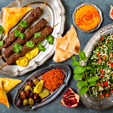 BBQ grilled lamb kebabs
